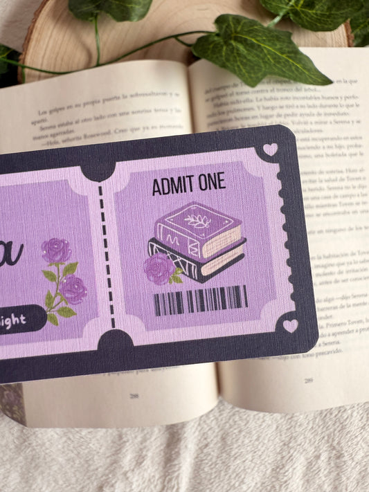 Dark academia | Ticket bookmark