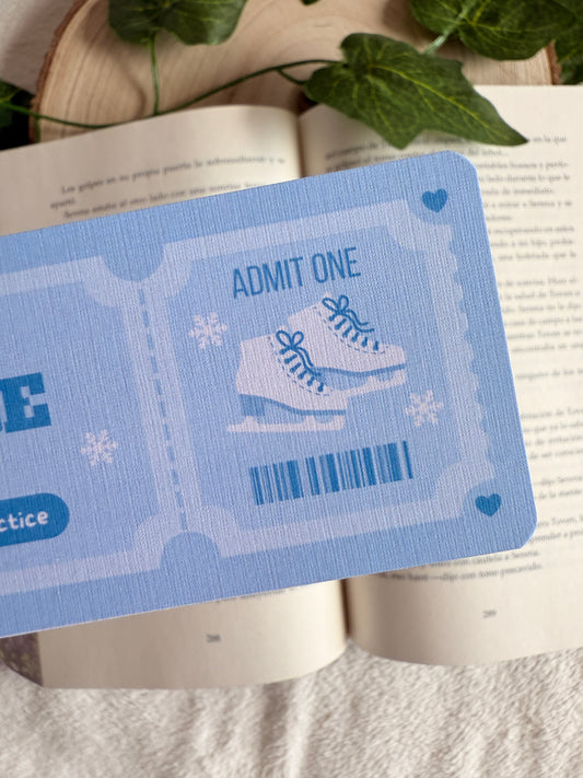 Sport romance | Ticket bookmark