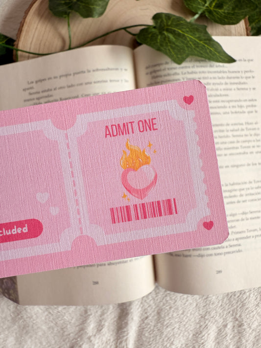 Slow burn | Ticket bookmark