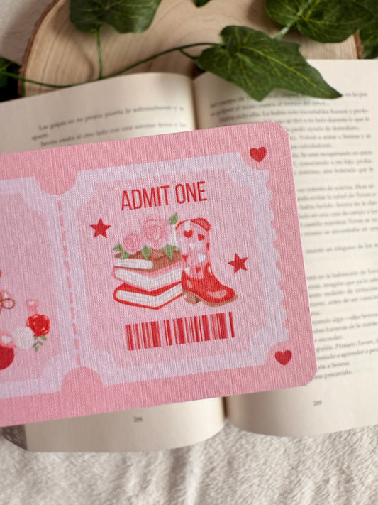 Cowboys romance | Ticket bookmark