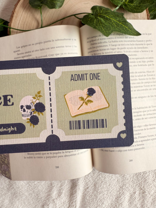 Dark romance | Ticket bookmark