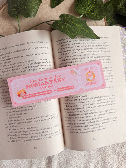 Romantasy | Ticket bookmark